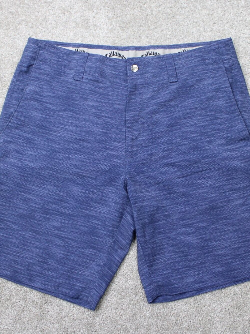 Callaway Golf‎ Shorts Mens 34 Blue 9" Performance Athletic Polyester Stretch
